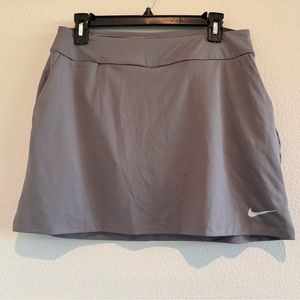 NWT Nike golf skirt skort dri fit grey